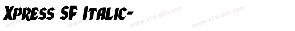 Xpress SF Italic字体转换